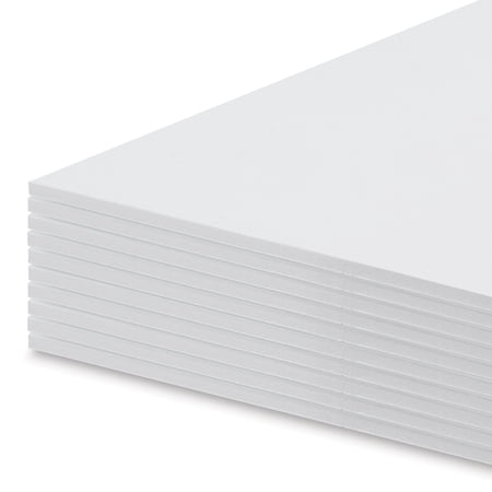 White Foam Board Form Board, 30" x 40" x 3/16" Thickness, White (10 Piece)