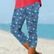 thumbnail image 1 of MKLEKYY Conjunto deportivo para mujer, leggings para mujer, pantalones de yoga deportivos casuales de verano, pantalones ajustados recortados, 1 of 4