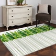 thumbnail image 3 of Spring Plants Area Rugs 2.7'x5', Washable Small Throw Rugs for Kitchen Bedroom, Modern Minimalist Leaves Lines Green Indoor Outdoor Rug Non-Slip Low Pile Carpet Runner Reversible Floor Mats, 3 of 8
