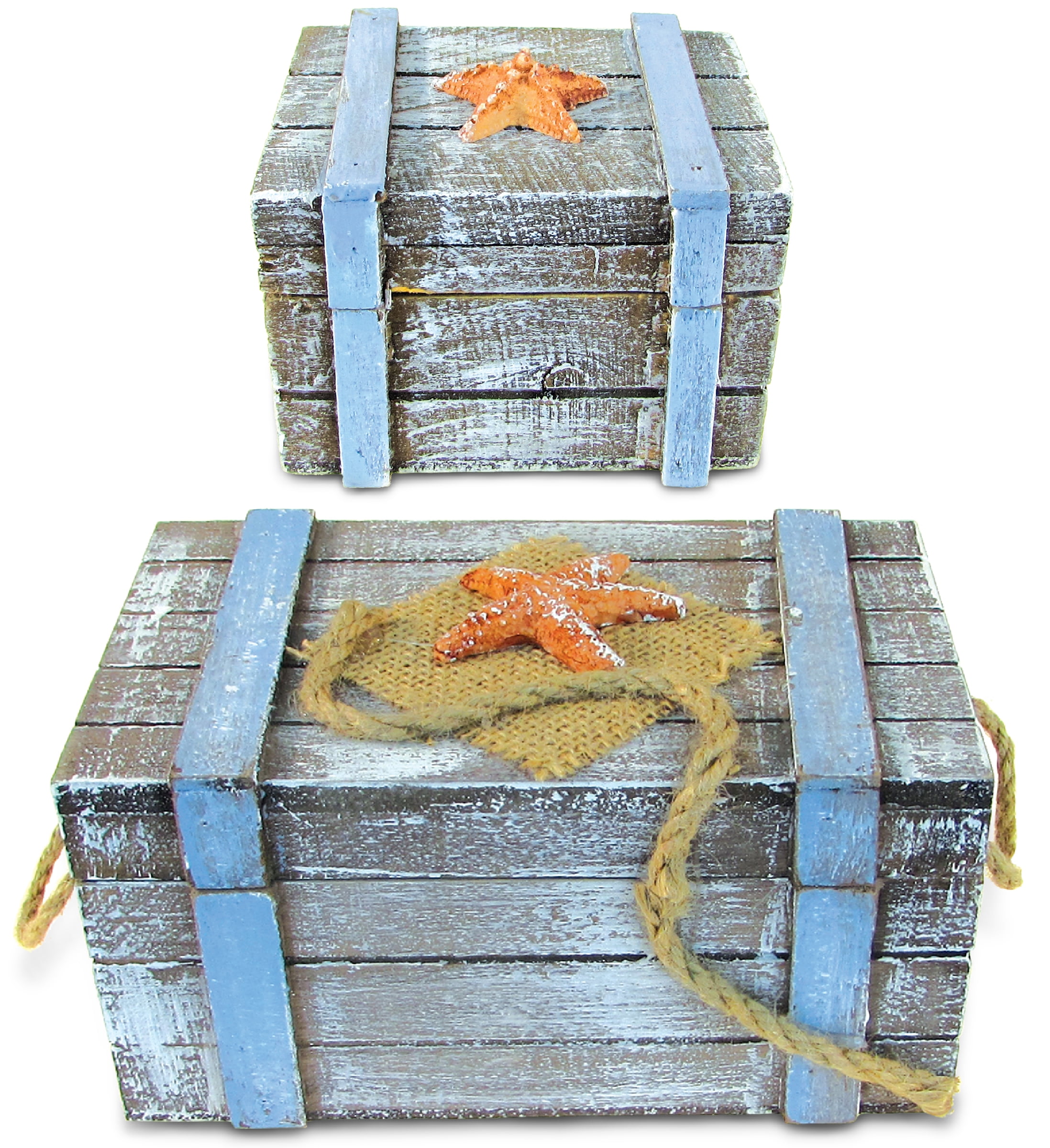 CoTa Global Pacific Wooden Jewelry Boxes Handcrafted Nautical