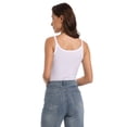 thumbnail image 5 of Strap Camisole Tank Tops for Women Basic Slim-Fit Cami Undershirts, 5 of 6