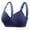 Blue, variant on Utoimkio Comfortable Front Closure Bras for Older Women No Underwire Breathable Everyday Bras for Women Full Coverage Bras
