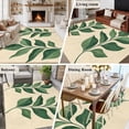 thumbnail image 6 of Abstract Tropical Plants Area&nbsp;Rug 6x9ft Retro Green Leaves Non-Slip&nbsp;Washable Square&nbsp;Rugs Soft Felt Indoor Floor Mat for Bedroom Kitchen Living Room Bathroom, 6 of 9