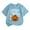 Sky Blue, variant on Tiijoy Toddler Girls Halloween Pumpkin Graphic Tee Short Sleeve Crew Neck T-Shirt, Sizes 4-5