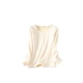 thumbnail image 1 of Jumpingount Ropa interior Camiseta Mujer Cálido Grueso Algodón A prueba de viento Ropa interior sin rastro Ropa cómoda Manga larga Invierno Prendas para la parte del cuerpo Blanco,Blanco XXL XXL Jumpingount AP013131-12, 1 of 6