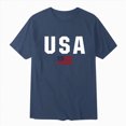 thumbnail image 4 of kpoplk Men's Big and Tall T-Shirts Relaxed Fit Short Sleeve Crew Neck Soft Cotton Blend Graphic Tee Casual Summer Tops Size XXXL,Navy, 4 of 4