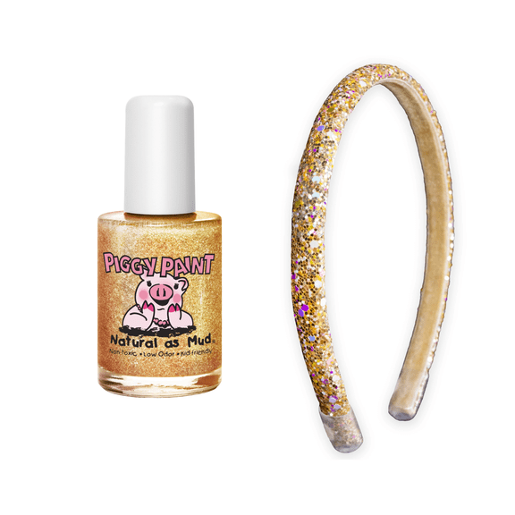 Golden Hour Sparkle Set - Kids Non-toxic Nail Polish