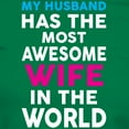 thumbnail image 3 of CafePress - My Husband Has The Most Awesome Wife In The World - Women's Traditional Fit Dark T-Shirt, 3 of 4