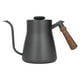 thumbnail image 1 of Hervidor de café de 850ml con termómetro, cafetera de cuello de cisne de acero inoxidable con mango de madera, 1 of 5