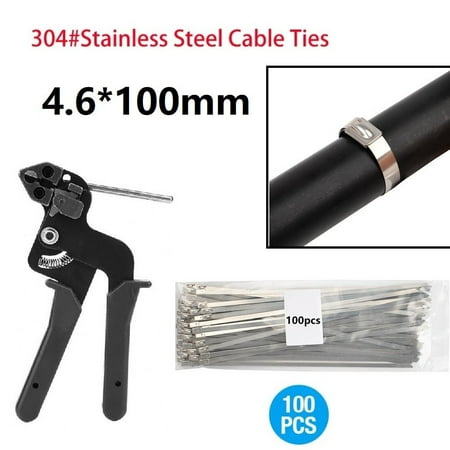 

Stainless Cable Tie Fastening Strap Cutter Tool Automatic Zip Wrap Locking Ties