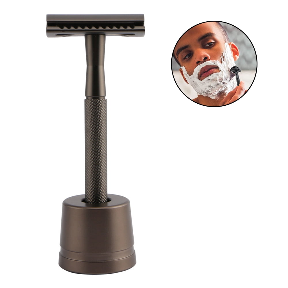 Safety Razor | Perfect for Everyday Use | Barbershop Quality Close Smooth Shave | Luxury Razor for Men,Matt black