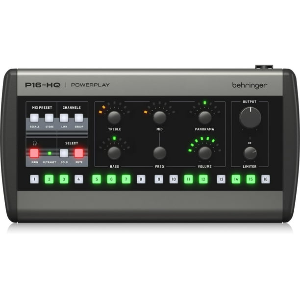 Mezclador digital de monitoreo personal Behringer Powerplay P16-HQ