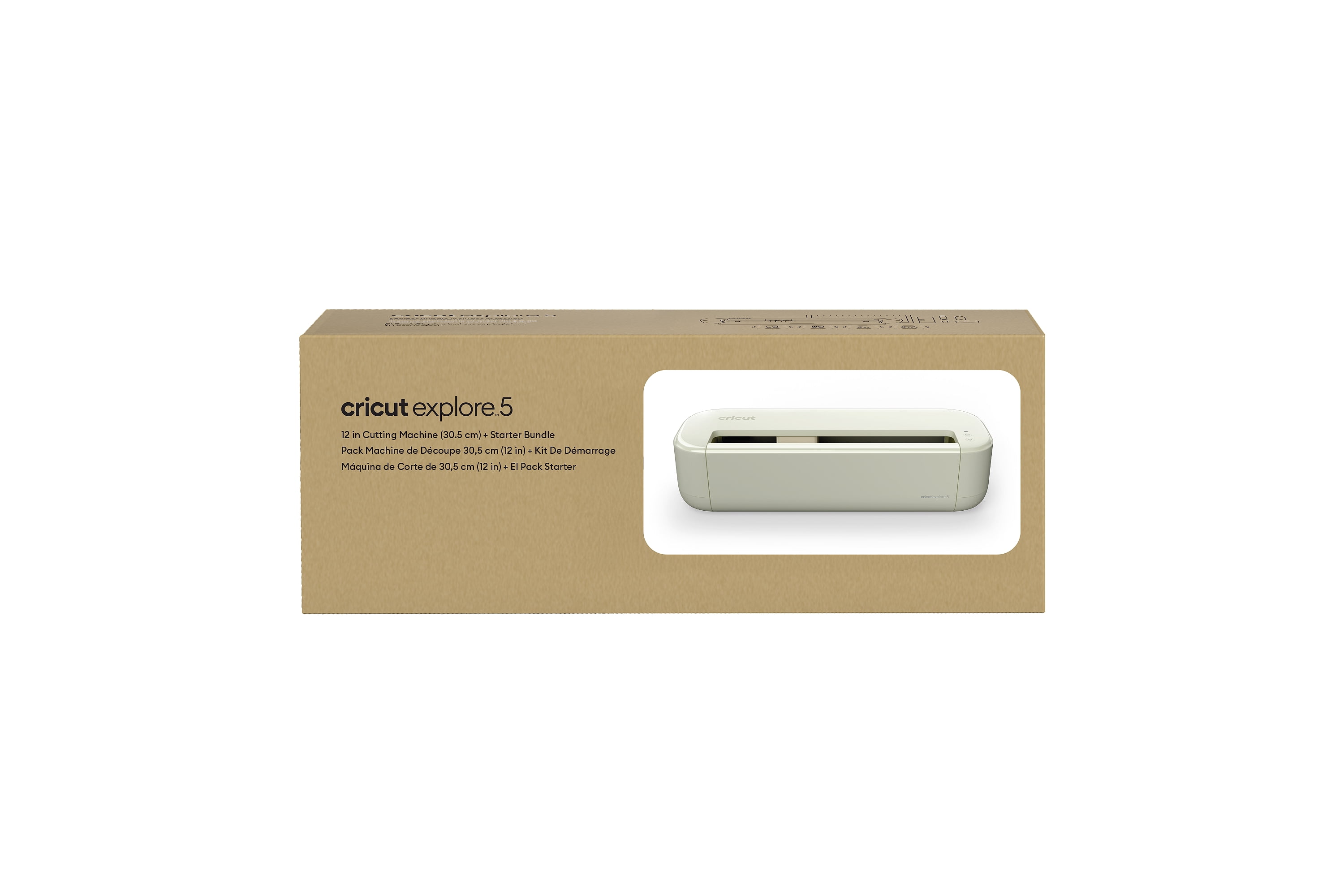 Cricut Explore 5 Smart Die-Cutting Machine Starter Bundle, Cream