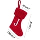 thumbnail image 3 of Bolsa de regalo navideña para dulces y pequeños obsequios | Calcetines navideños con letras bordadas | Decoración para colgar en la repisa de la chimenea, 3 of 4
