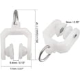 thumbnail image 3 of 50pcs White 9mm Curtain Track Plastic Double Wheel Bracket Curtain Track Sliding Slides for Window Shower Curtain Track Curtain Track Plastic Double Wheel Bracket Curtain Track Sliding Slides for, 3 of 5