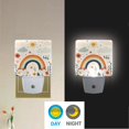 thumbnail image 2 of Yayeee LED Night Light for The Home Plug in With Light Sensors 2 Pack, Cute Rainbow, 2 of 6