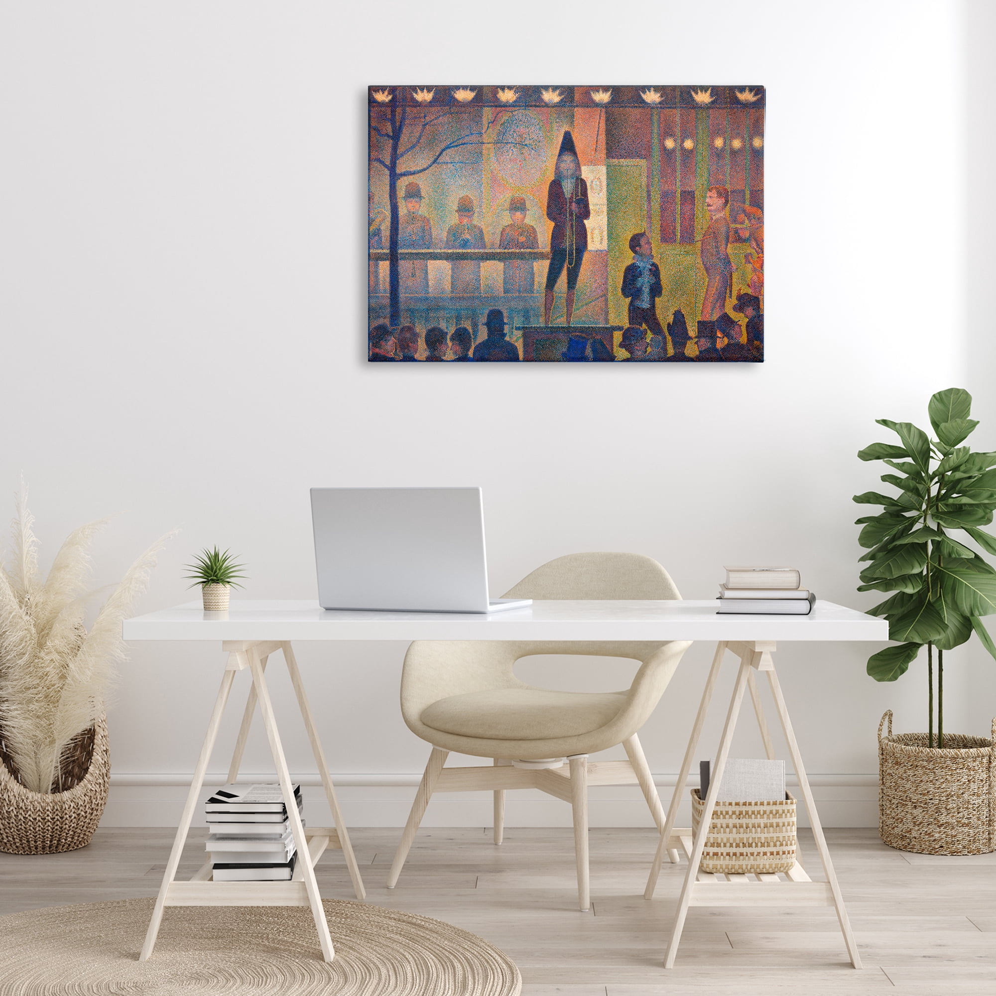 Stupell Industries Classic Circus Sideshow People Painting Wrapped Canvas Art Print Wall Art, 36 x 24