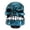 Cyan, variant on Skeleton Skull Head Car Modified Gear Shift Knob Stick Lever Shifter Universal Red 2.8in / 70mm