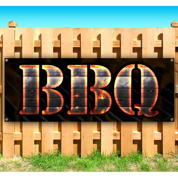 Bbq 2 13 oz Vinyl Banner With Metal Grommets