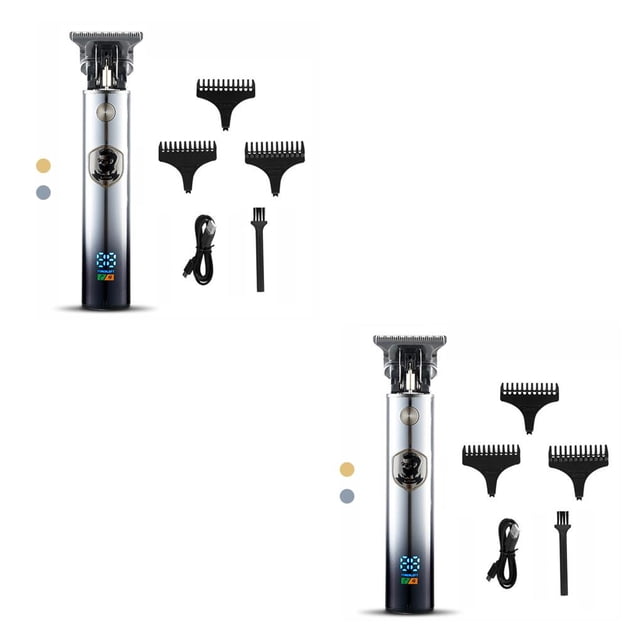 Soidarity Cortapelos eléctrico recargable profesional ajustable recortadora pantalla Digital viaje salón peluquero afeitadora regalo para hombres Type1 NO1 Soidarity CBP277030