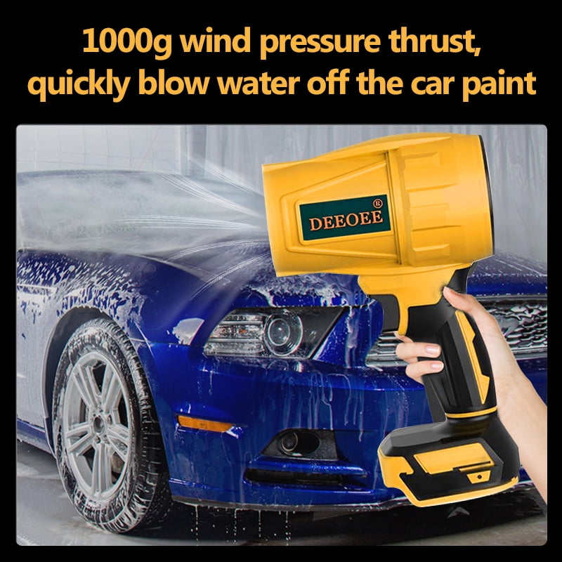Cordless Turbo Jet Leaf Blower – High-Power Brushless Motor, Violent TurboFan for Car Drying, Dust Cleaning & Snow Removal – Handheld & Lightweight for Outdoor & Garage Use
