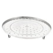 Kitchen Stainless Steel Steaming Rack Tray Stand Silver Tone 28cm Diameter