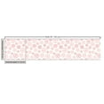 thumbnail image 2 of Floral Fabric by the Yard, Rhythmic Triangles Rose Petals Motifs in Simplistic Composition on Plain Backdrop, Upholstery Fabric for Dining Chairs Home Decor Accents, White Blush by Ambesonne, 2 of 4