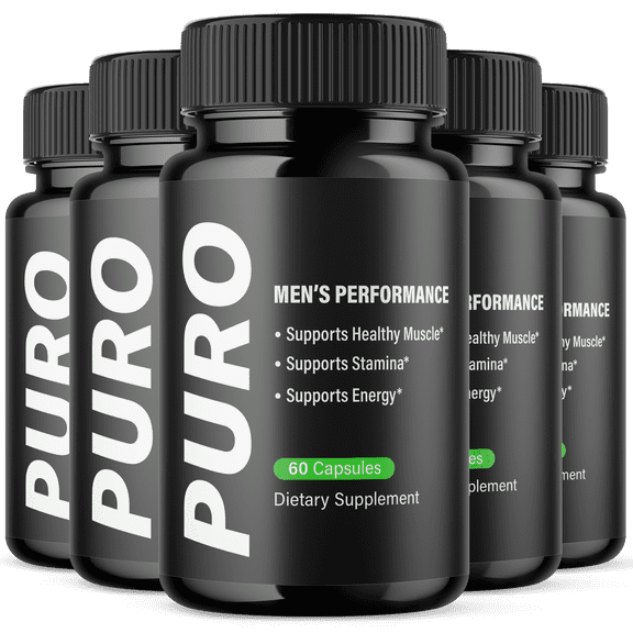 Puro Advanced Formula Pills All Natural Vitamin Supplement 300 Capsules