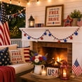 thumbnail image 1 of Patriotic Bead Garland With Ball And Star Ornaments 4th Of July Decoration, 1 of 7