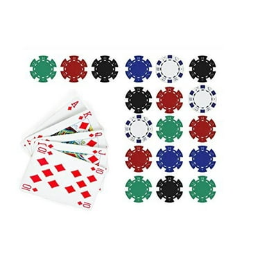 Poker Edible Cake Topper Royal Flush Cake Topper Casino Chips Fits 1 4 Sheet Cake Walmart Com