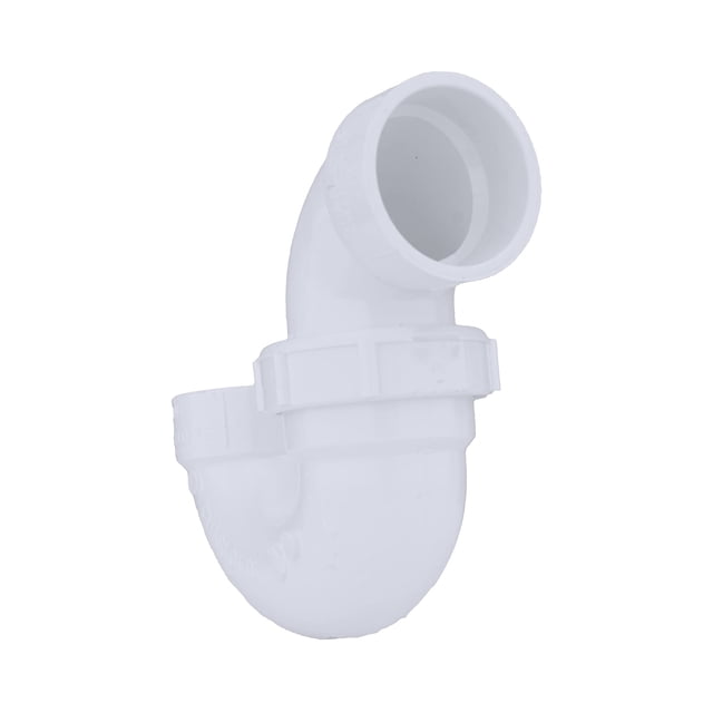 Tubo P-Trap Charlotte DWV de 1.5 pulgadas con unión y tuerca de plástico