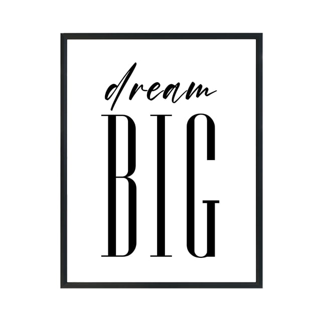Cuadro 11X14 Mate Dream Big