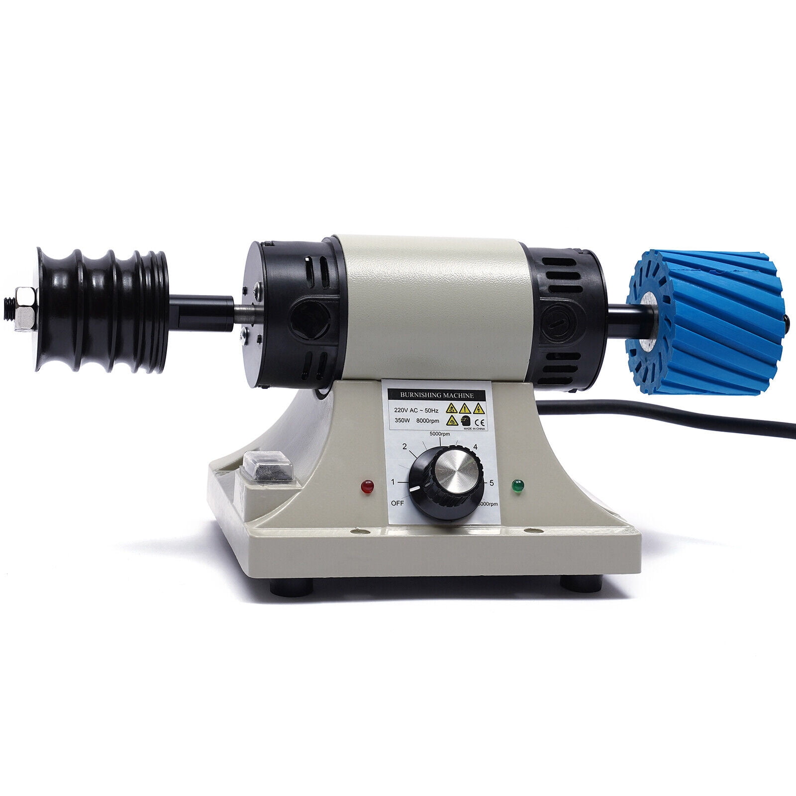 Flkoendmall 350W 8000RPM Electric Leather Polishing Burnishing Leather Edge Grinding Machine