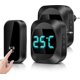 thumbnail image 1 of Wireless Doorbell, with LED Temperature, Waterproof Door Bell Electronic Chime Kit with 2 Plug-in Receivers, 1 of 5