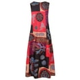 thumbnail image 5 of Enjoytime Womens Summer Dress 2025 Sleeveless A-Line Maxi Dress Casual V Neck Shift Dress Boho Floral Women's Beach Sundresses Plus Size, 5 of 7