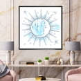 thumbnail image 2 of Designart 'Blue Crescent Moon With Stars and Moonstone Pendants' Bohemian & Eclectic Framed Canvas Wall Art Print, 2 of 5