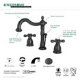 thumbnail image 4 of Kingston Brass  Heritage 8 in. Widespread Bathroom Faucet Polished Chrome Polished, Chrome Finish, 4 of 5