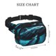 thumbnail image 4 of Fotbe Vintage Blue Pattern Whale Cangurera Cuadrada con Estampado de Doble Capa, Bolsa de Cintura Ajustable Mini para Hombres y Mujeres, 4 of 9