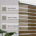 thumbnail image 3 of AOSKY Zebra Blinds Windows Roller Shades for Window Zebra Blinds for Windows Cordless Shades and Blinds Room Darkening Shades for Home, Office（W30 X H72, Wood), 3 of 6