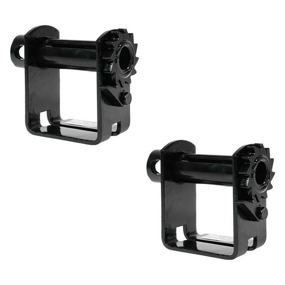 (2 Pack) Trailer Winch - Deep Profile Sliding Double L Style