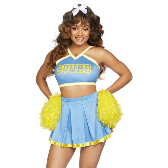 Leg Avenue 3 PC Cheer Squad Cutie, includ Blue/Yello Color
