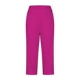 thumbnail image 4 of THDHVS Bermuda Shorts for Women,Women's Shorts,Women Oversized Drying Tight Elastic Comfortable Fitness Pants Yoga Pants Hot Pink 2XL, 4 of 5