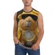 thumbnail image 1 of Balery Heavy Metal Style Guinea Pig Camisetas sin mangas para hombre, absorbe la humedad y protege contra el mal olor.-Large, 1 of 7