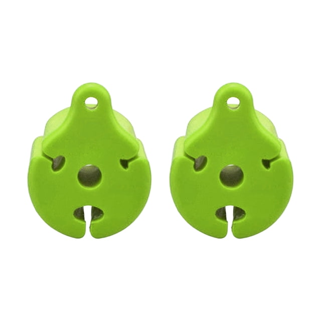 CSChome Protecteur de Canne à Pêche en Silicone Boules Fixes en Silicone - 2 Pcs, Réutilisables, Trous de 2/6/11MM, Support de Sangle de Canne, Outils de Pêche à la Mouche