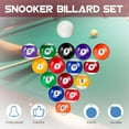 thumbnail image 2 of 25mm Plastic Billiard Balls Set - Mini Pool Balls for & Game Accessories, 2 of 7