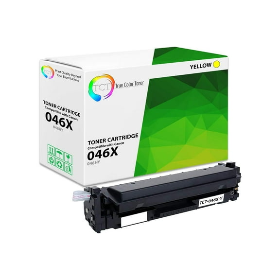 TCT 046X Yellow Toner Cartridge - Premium Compatible Replacement for 046 Yellow High Yield