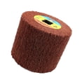 thumbnail image 1 of injoyjo 120x100mm 60 a 600 Grit Metal Steel Wire Trefilado Pulido Pulido grano 80 marrón Cola Rueda de trefilado, 1 of 7