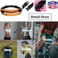 thumbnail image 2 of Bolsa multifuncional para teléfono móvil, para hombre y mujer, impermeable, para fitness, con cinturón, pequeña bolsa invisible, color naranja, 2 of 5