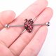 thumbnail image 4 of 1 Uds mujer señora fresa Acero inoxidable oreja Pin oreja pendiente Piercing joyería, 4 of 8