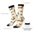 thumbnail image 4 of Pofeuu Dachshund Dog Print Crew Socks, Adult Running Hiking Socks for Youth and Adult, 4 of 6
